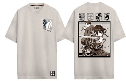 Attack on Titan Oversized T-Shirt fra Cotton Division
