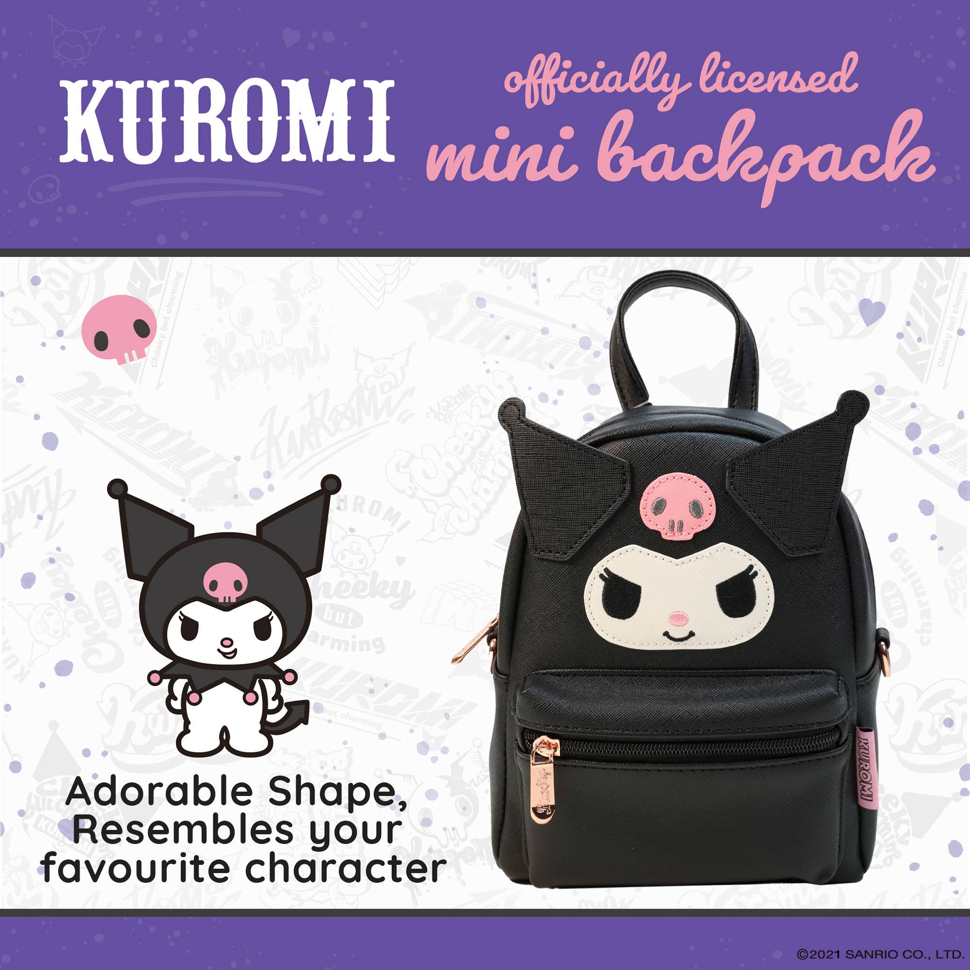 Sanrio Kuromi – Mini-rygsæk