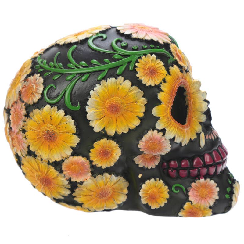 Day of the Dead kranie med margueritter