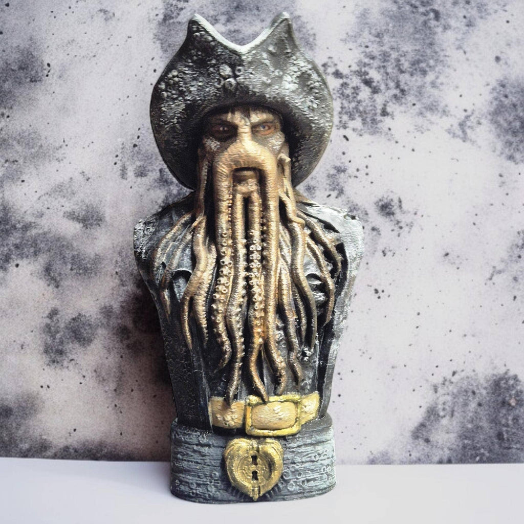 Håndmalet Buste af Davy Jones – Pirates of the Caribbean