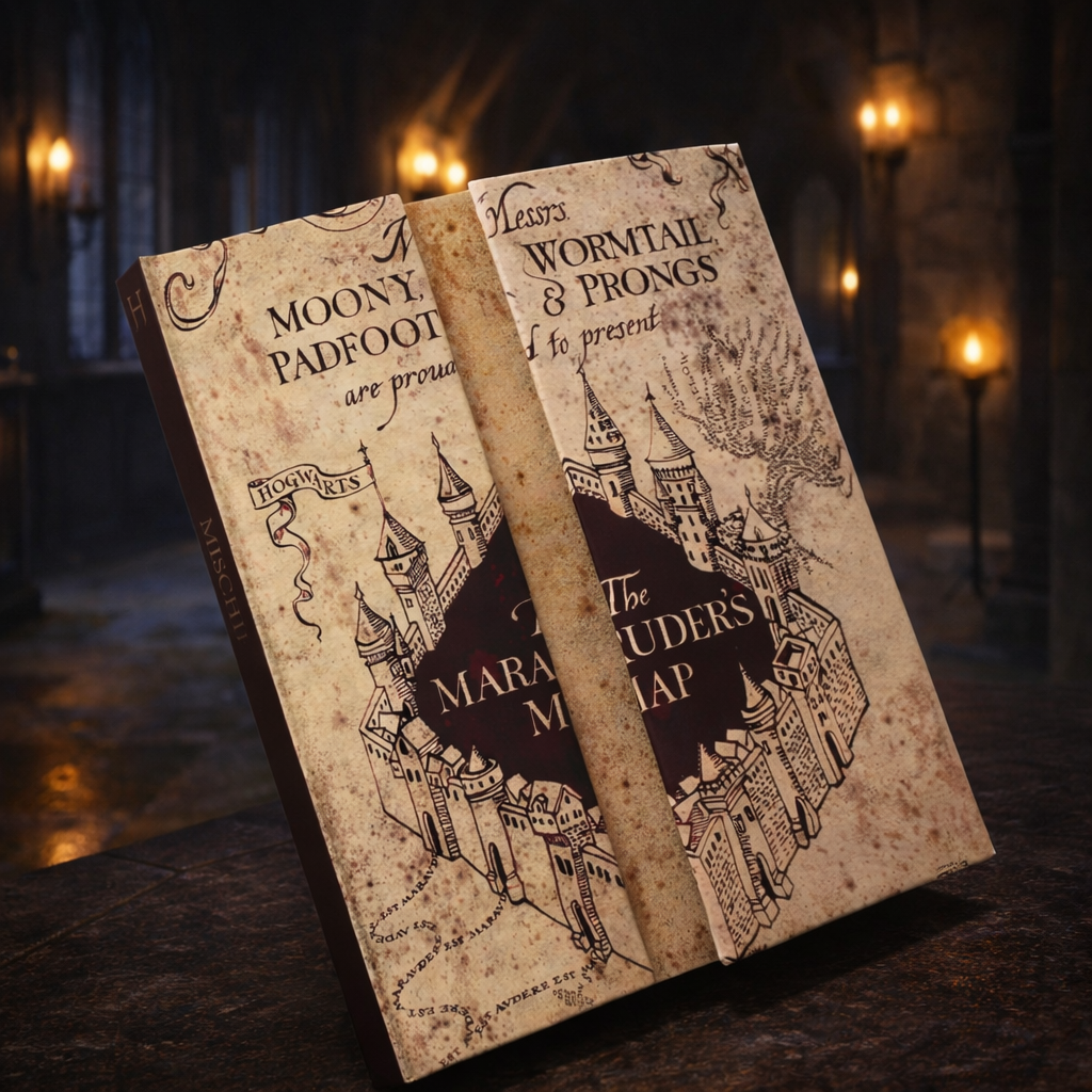 Harry Potter Notesbog A5 – Marauder's Map