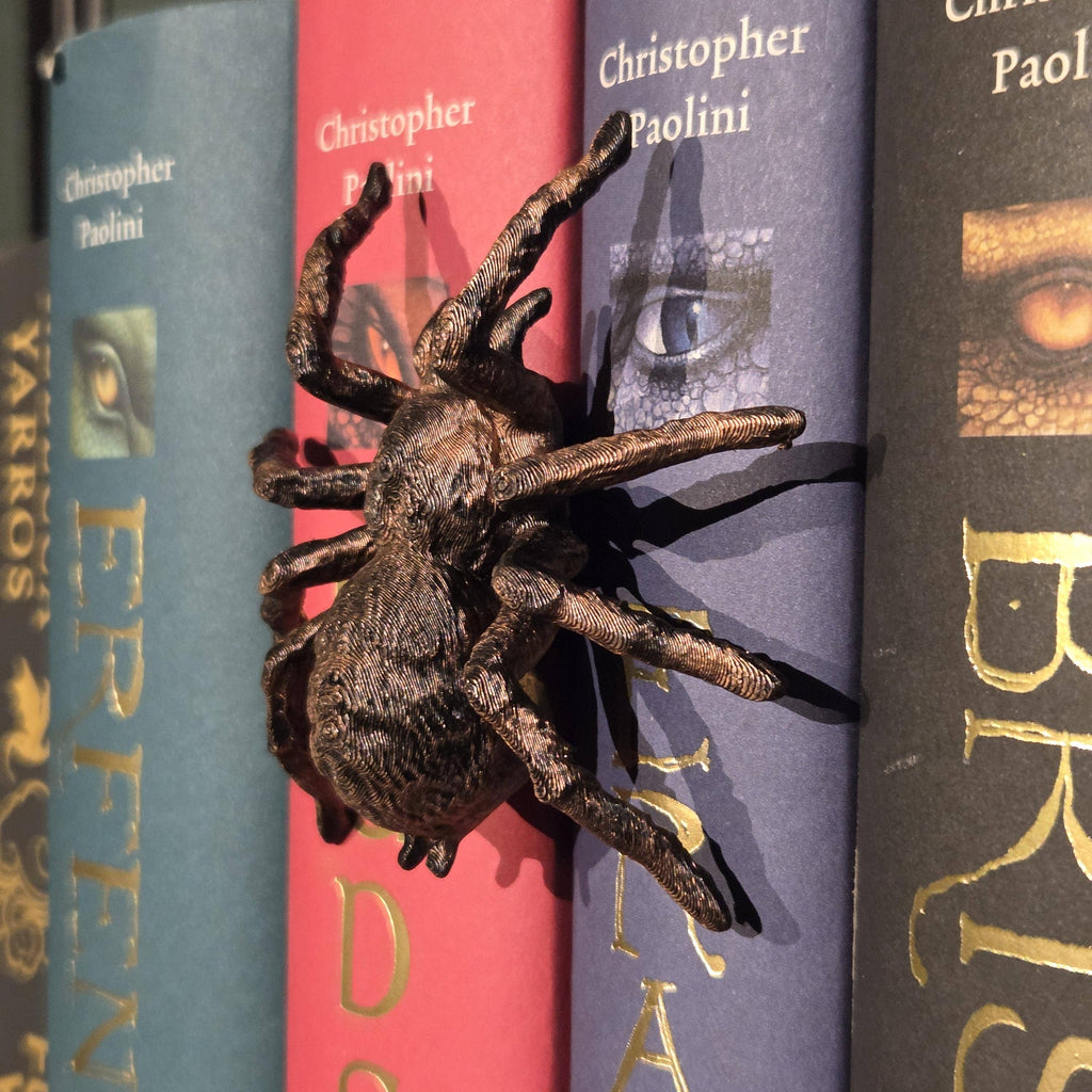 Edderkop Spinehugger bogreolsfigur