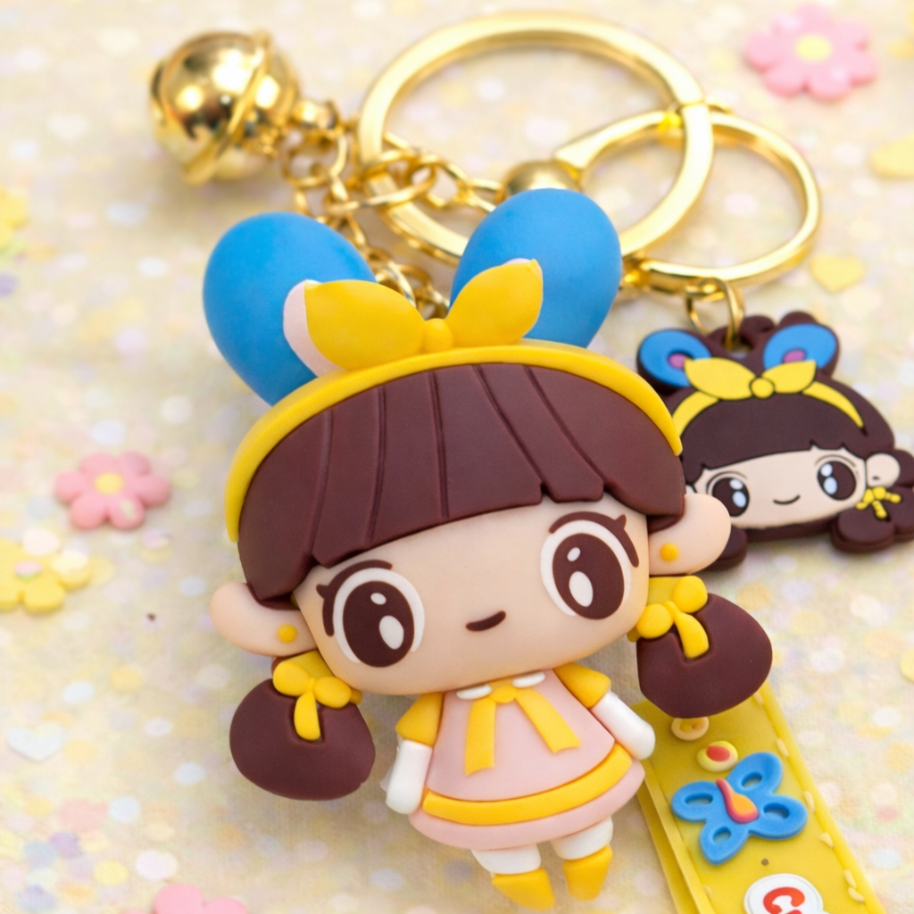 Manga Doll Kawaii Nøglering