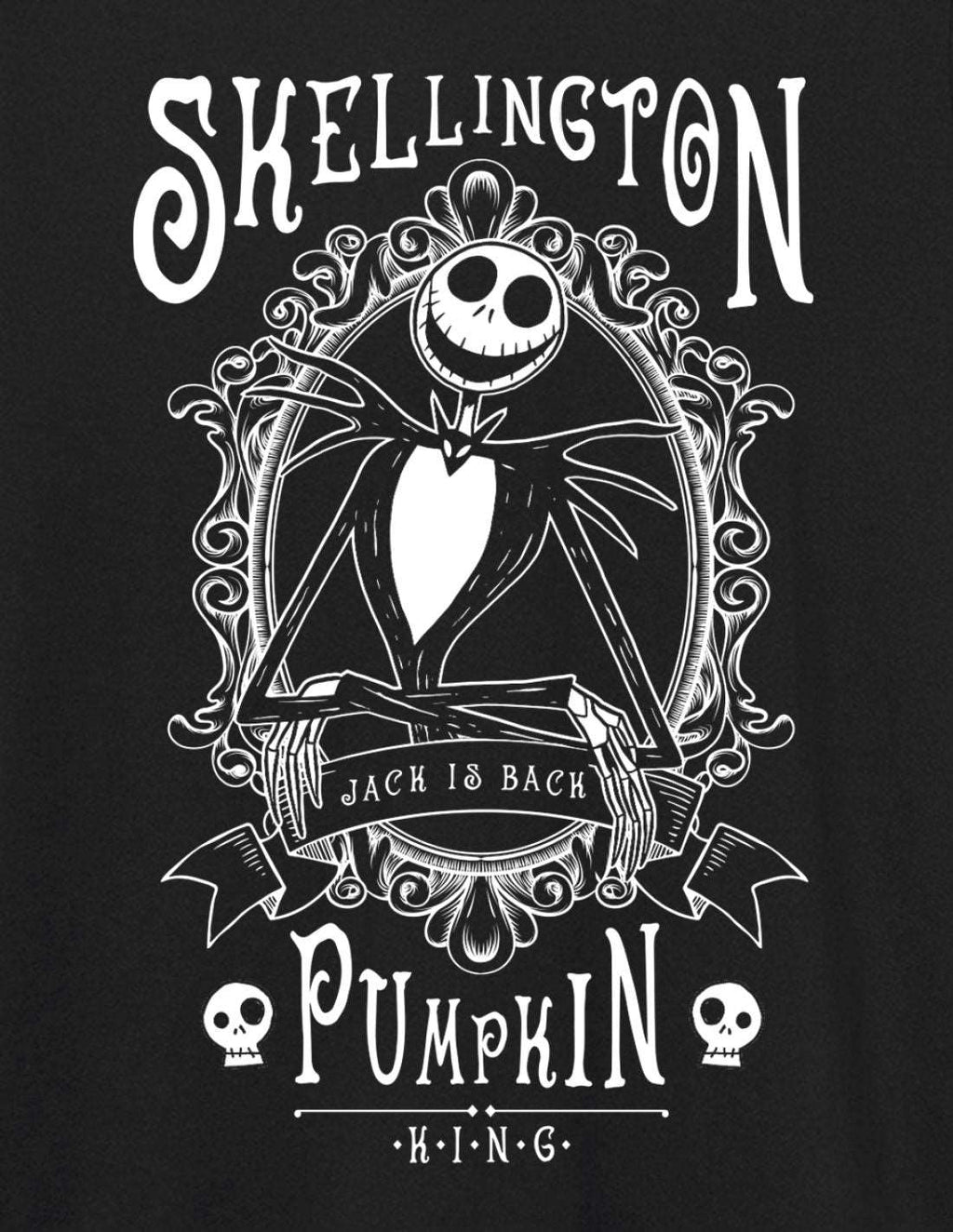 Nightmare Before Christmas Jack Pumpkin King T-Shirt fra Cotton Division