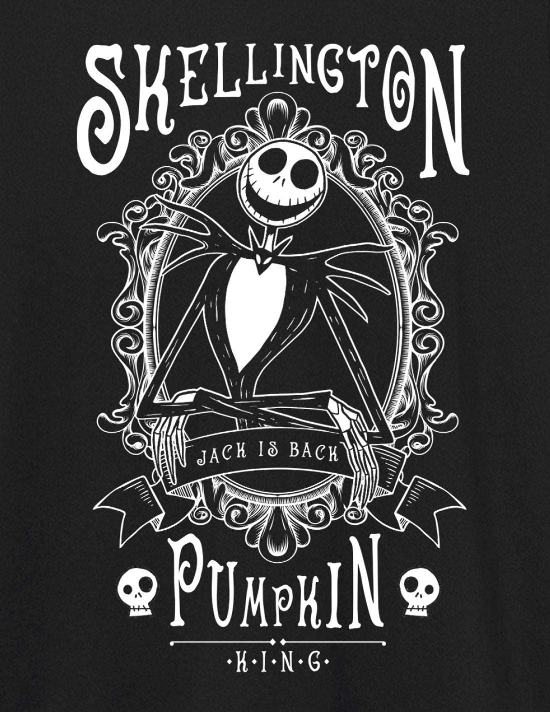 Nightmare Before Christmas Jack Pumpkin King T-Shirt fra Cotton Division