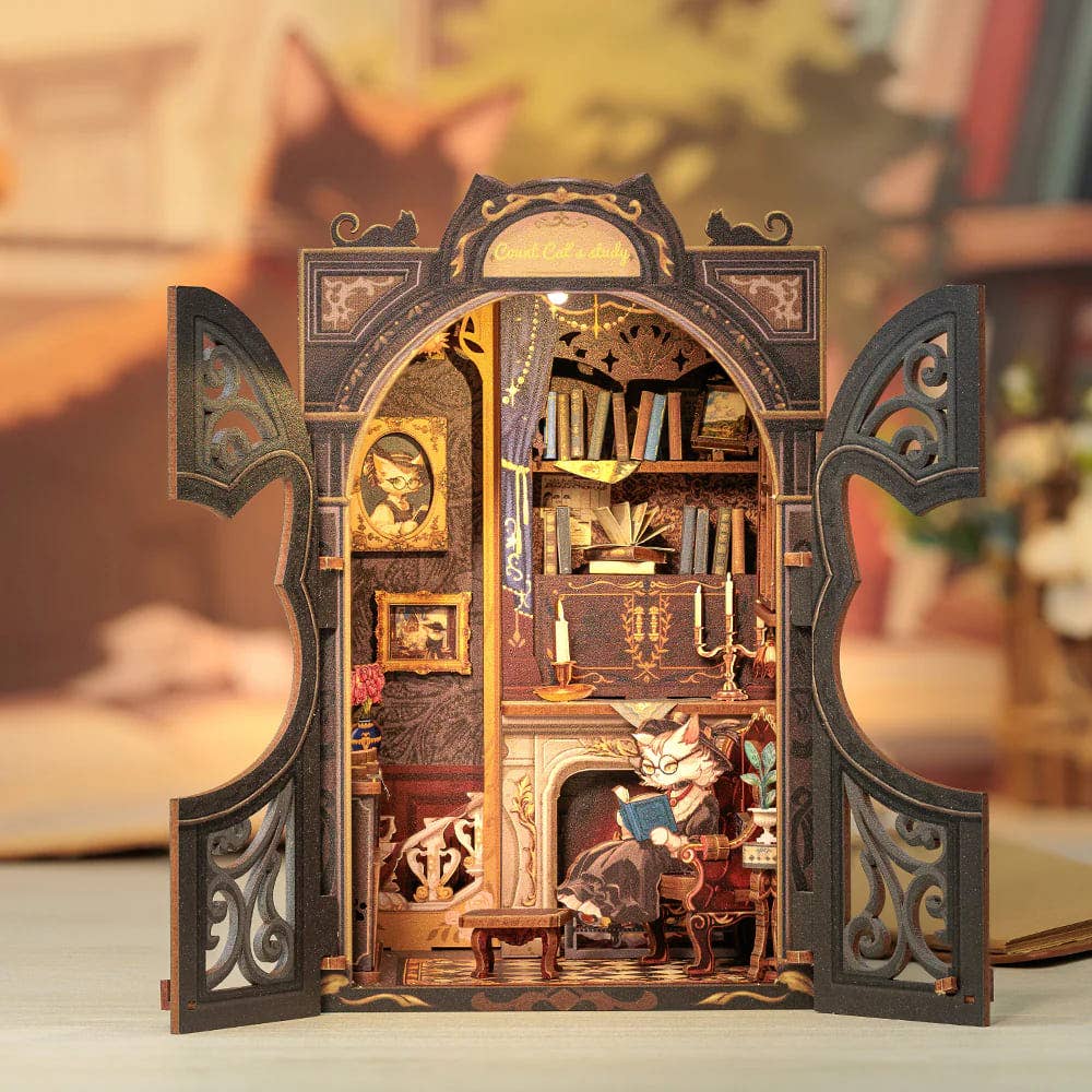 Tale of Cat's Study - Book Nook fra CUTEBEE