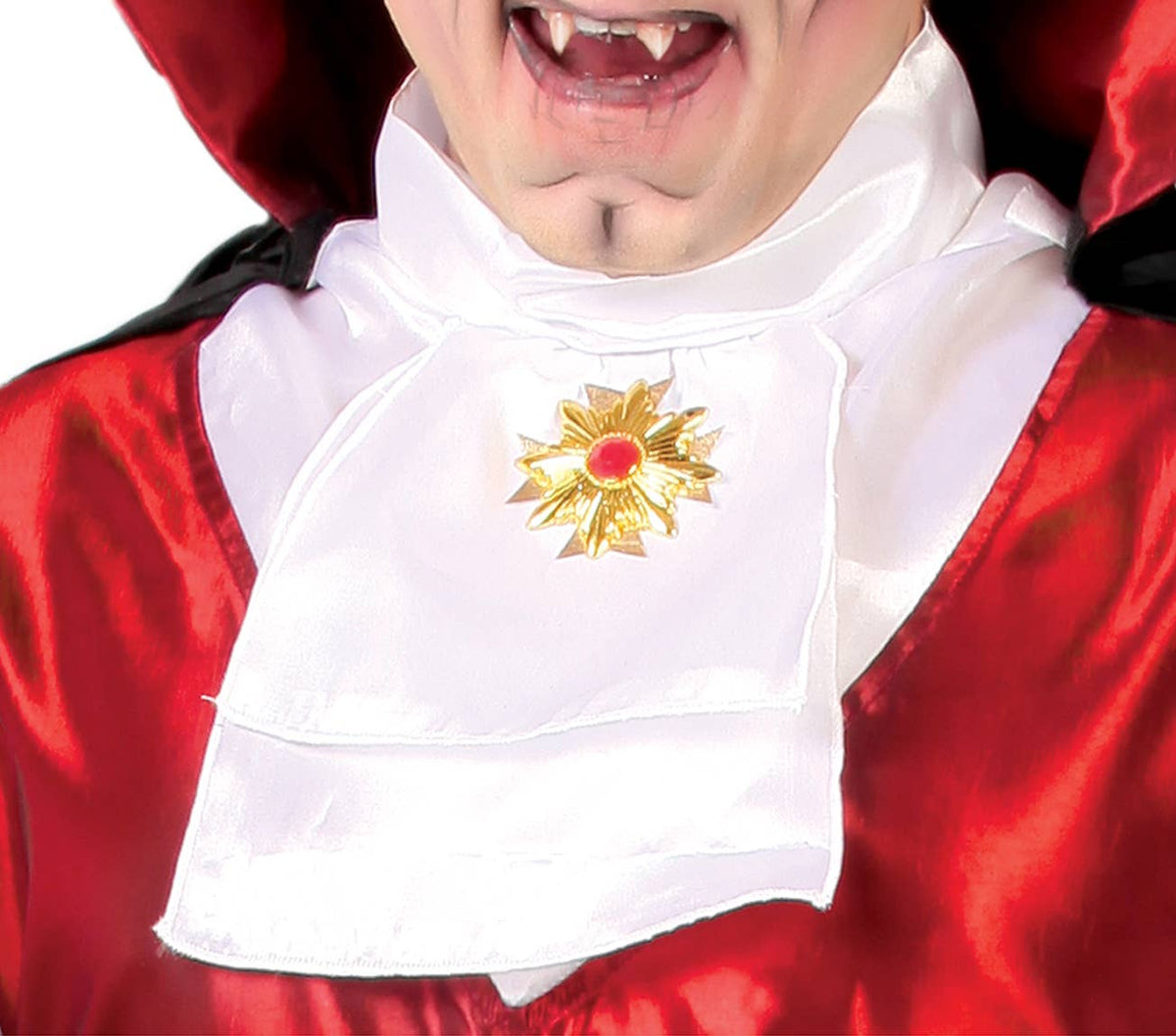 Vampyrkostume til voksne – str. L (52–54), bordeaux og sort