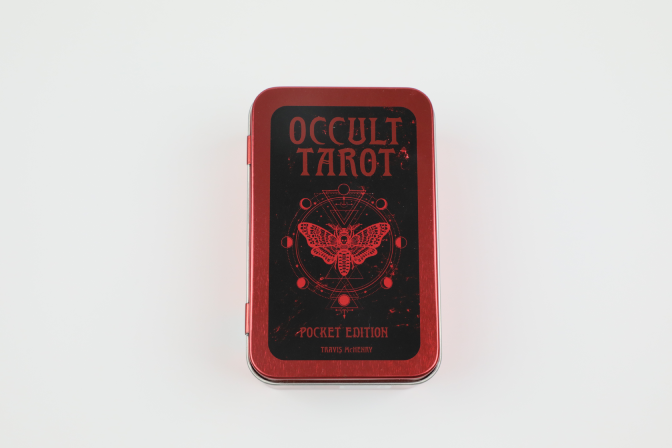 Occult Tarot Pocket Edition in Metal Tin fra Rockpool Publishing