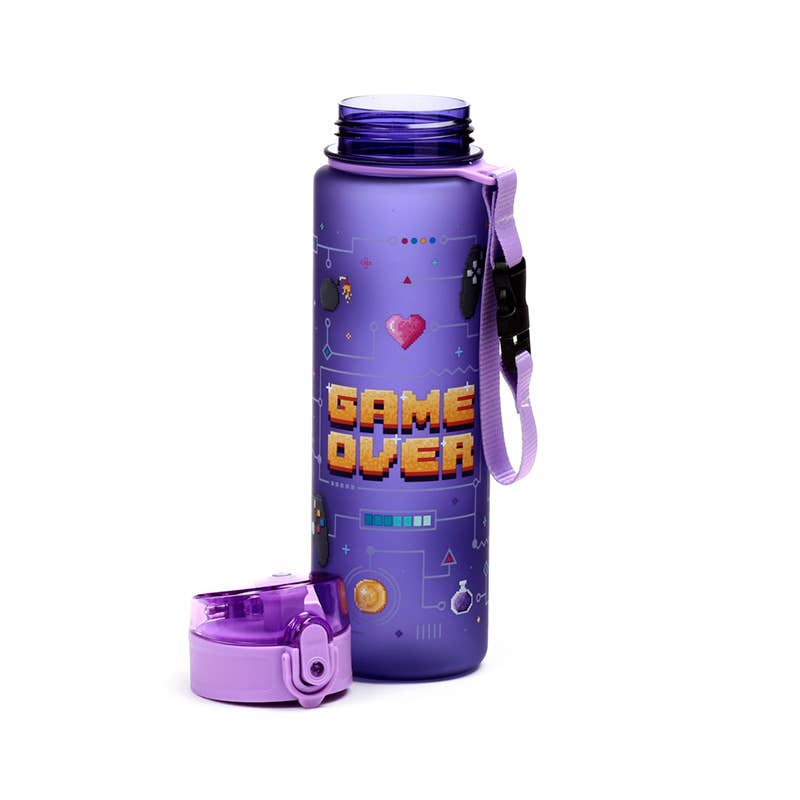 Pop Top Vandflaske 600 ml, Brudsikker – Game Over – Puckator