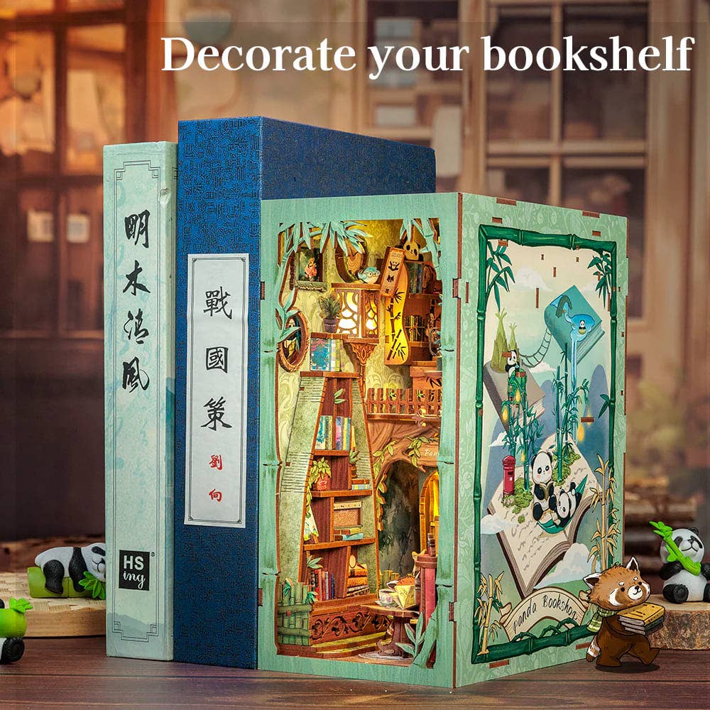 Panda Bookshop - Book Nook fra CUTEBEE