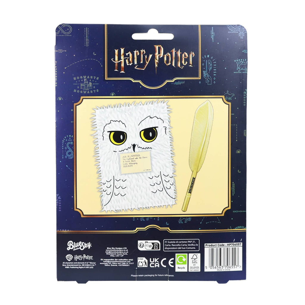 Harry Potter Hedwig Plys Notesbogsæt