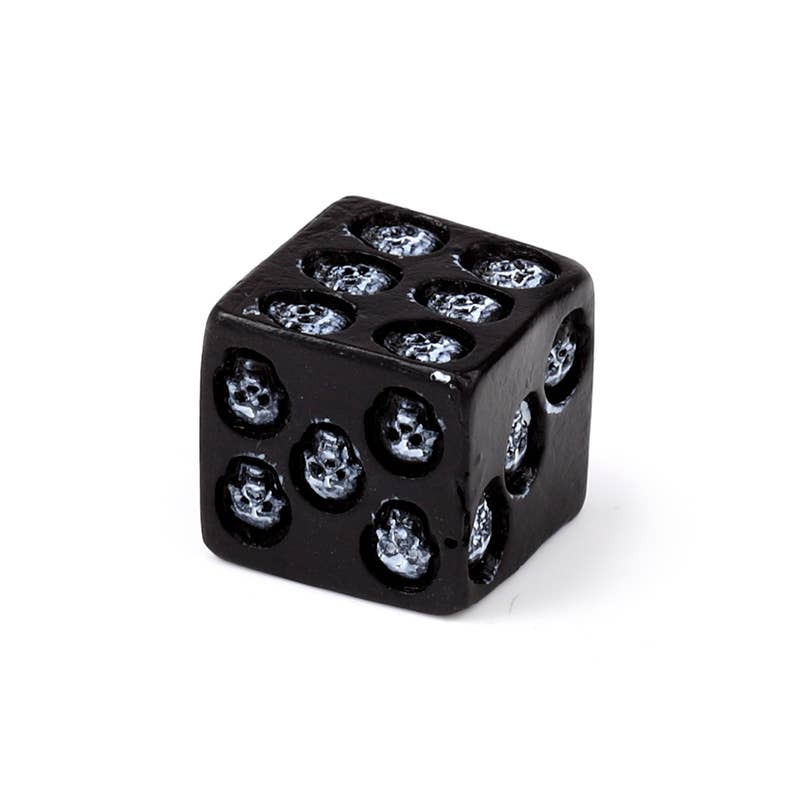 Sorte Kranieterninger i Harpiks – Sæt med 5 – Puckator | Skulls&Bones