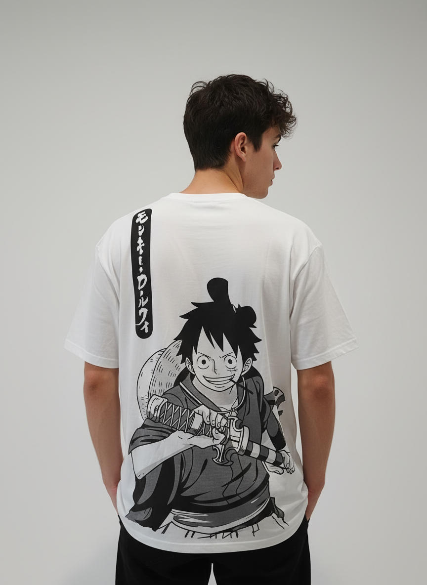 One Piece Doflamingo Back Print Oversized T-Shirt fra Cotton Division