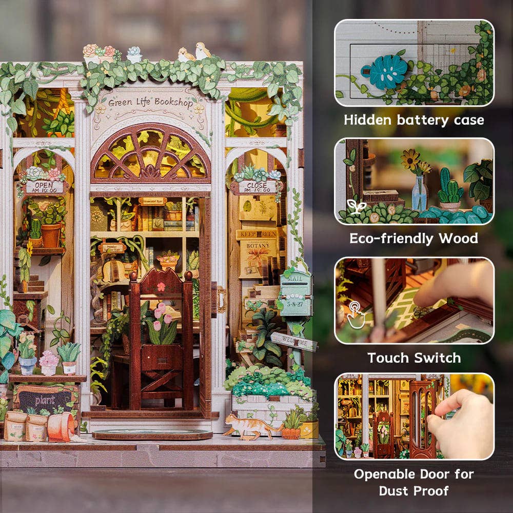 Green Life Bookshop - Book Nook CUTEBEE