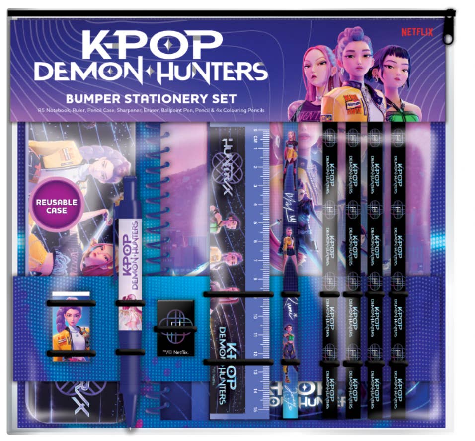 K-Pop Demon Hunters Deluxe skriveartikelsæt, 7 stk.