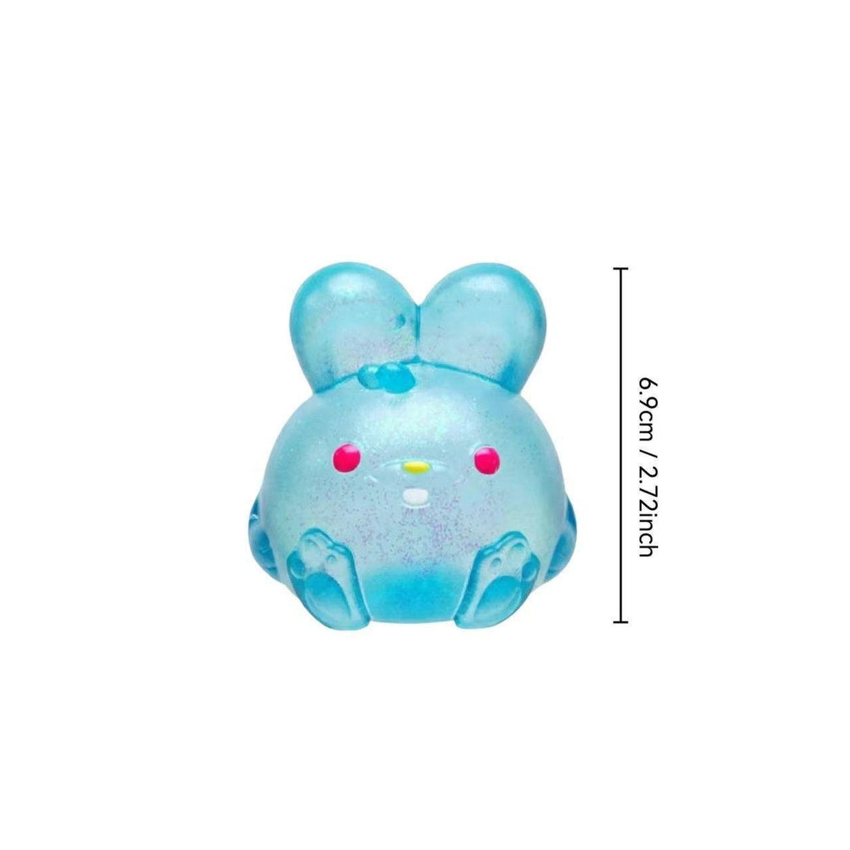 Kanin-squishy – Blødt klemmelegetøj i pastel