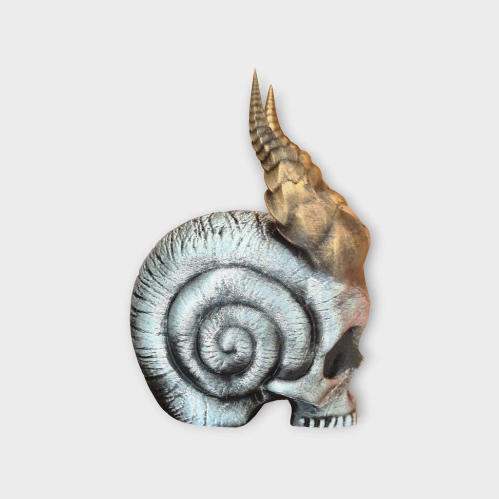 Gotisk vædderkranium med horn