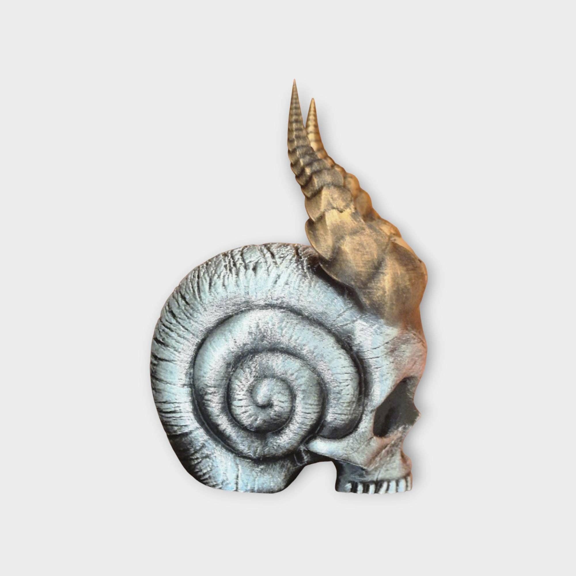 Gotisk vædderkranium med horn