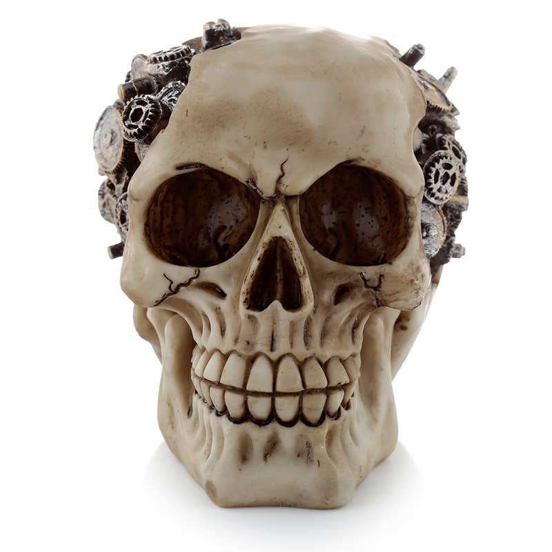 Steampunk Skull med Tandhjul og Gear