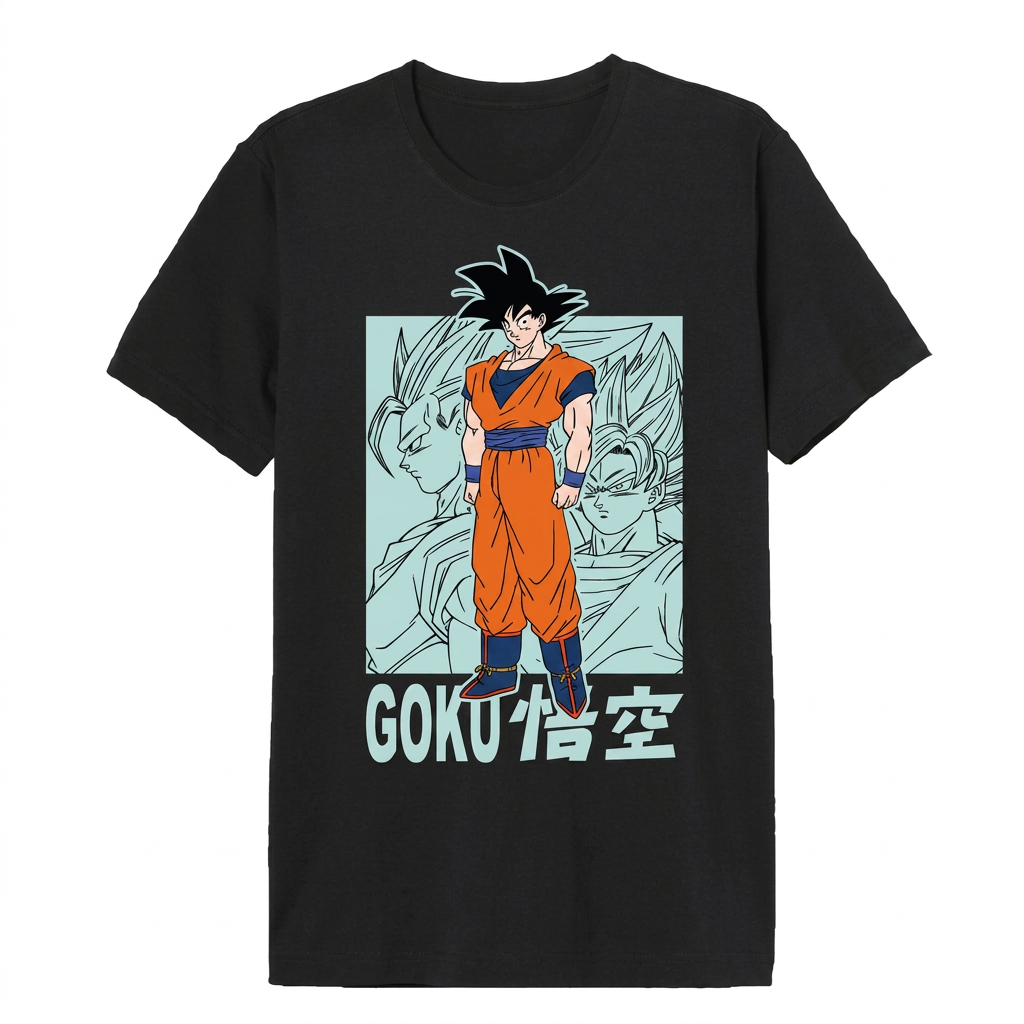 Dragon Ball Z Goku Premium T-Shirt fra Cotton Division