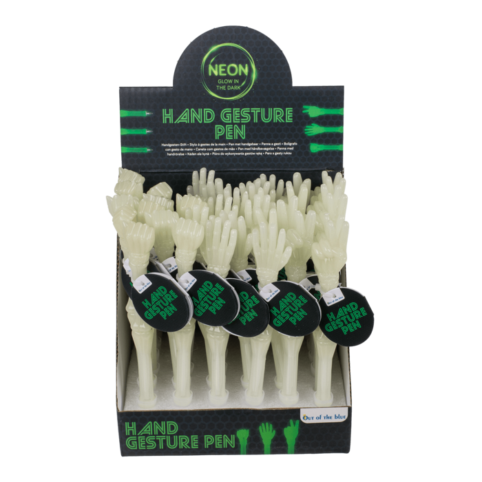 Selvlysende Pen med Håndtegn – Glow in the Dark, 3 varianter