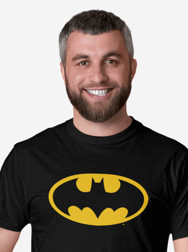 Batman Classic Logo T-Shirt fra Cotton Division