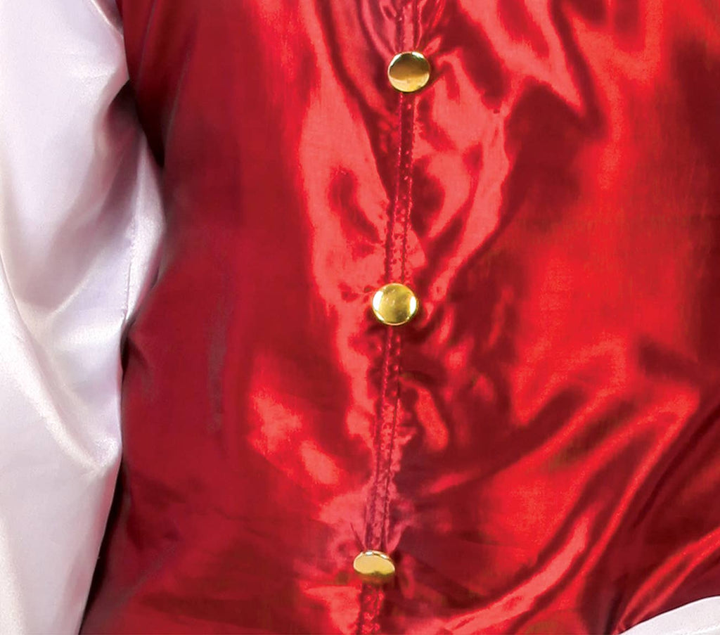 Vampyrkostume til voksne – str. L (52–54), bordeaux og sort