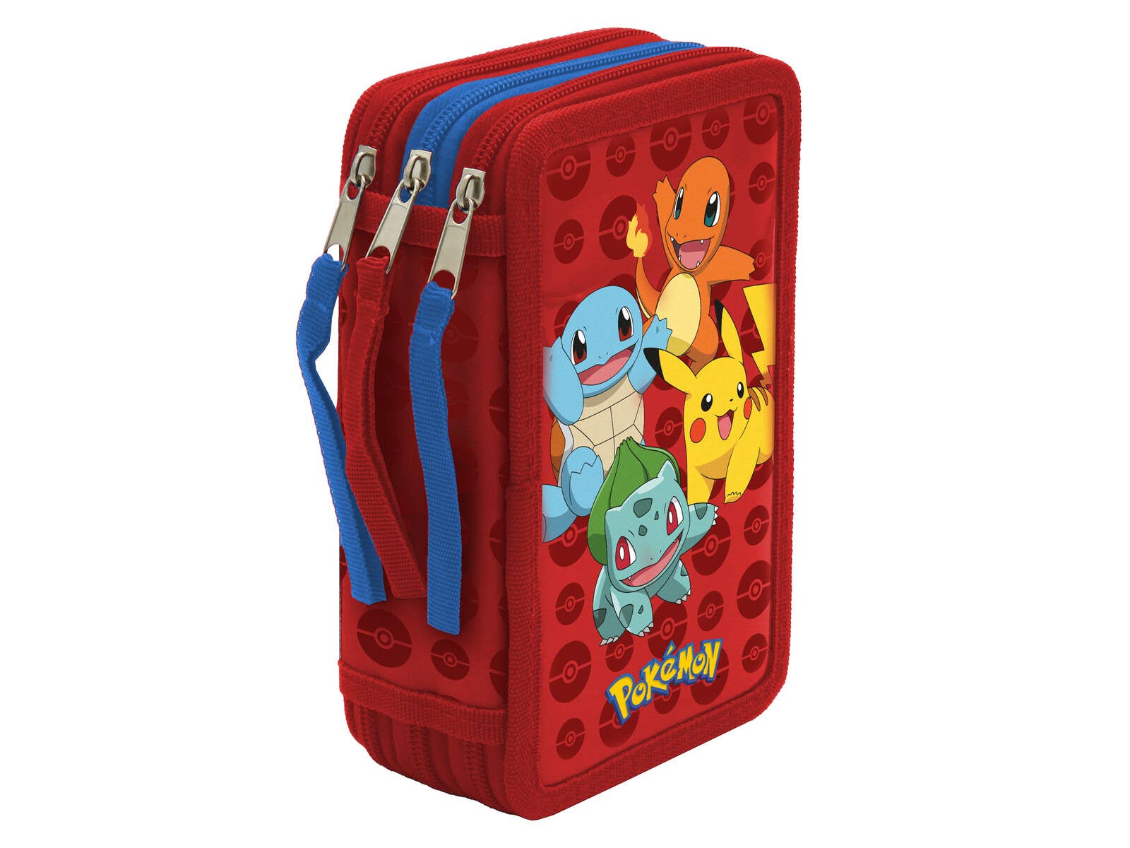 Pokemon penalhus i 3 etager med skolemateriale
