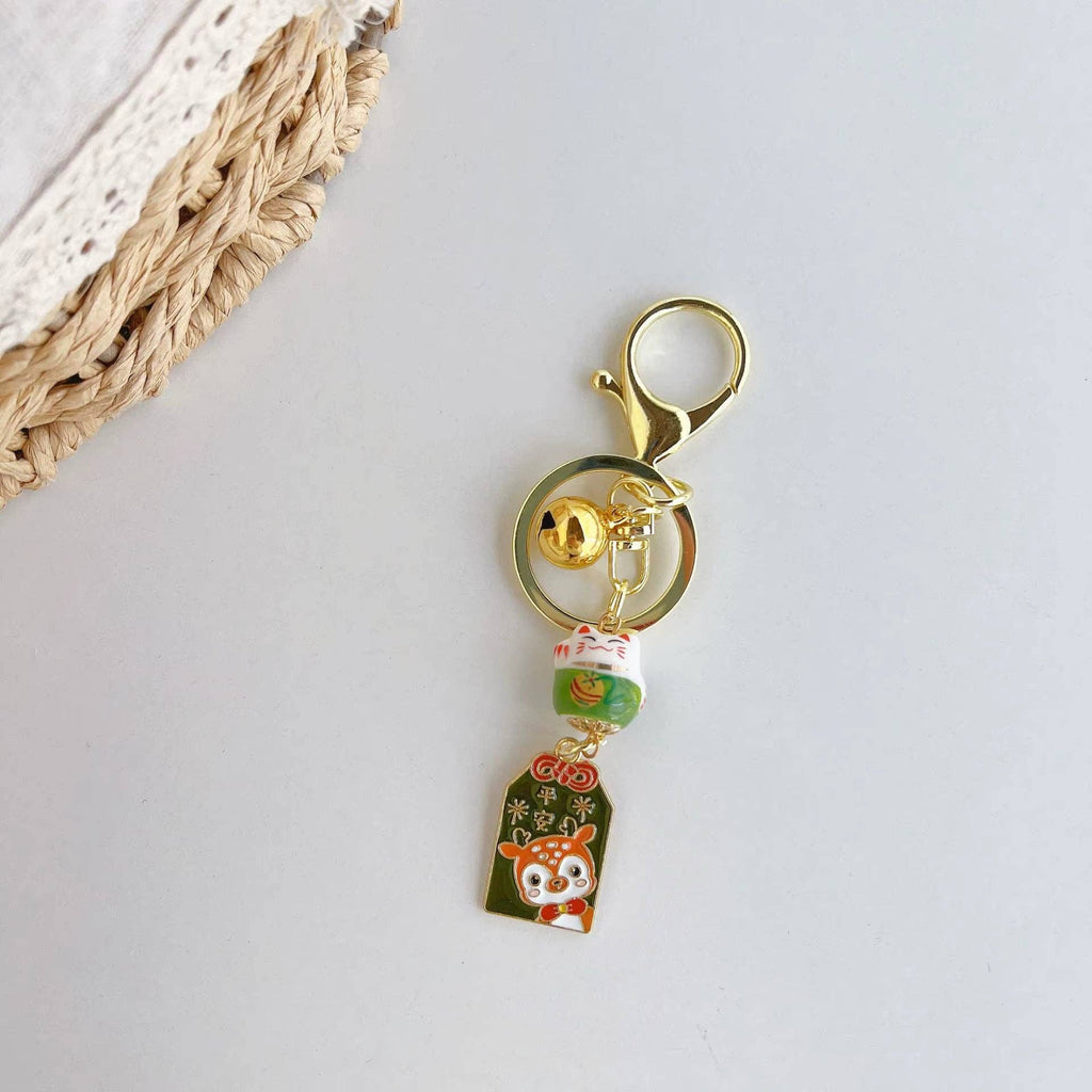 Japansk talisman nøglering – Kawaii Lucky Japan