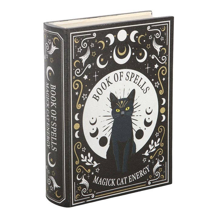 Black Cat Magick bogformet opbevaringsæske