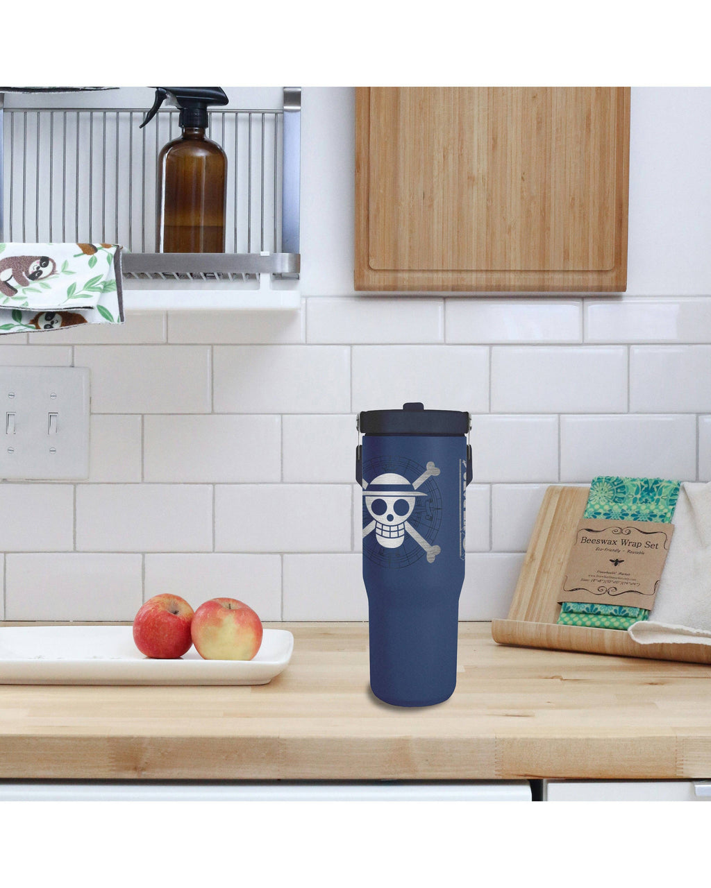 One Piece Tumbler – 30 oz med Håndtag & Flip-Sugерør