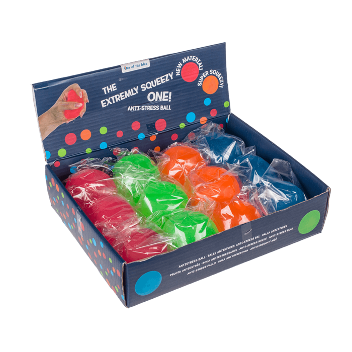 Ultrablød stressbold i neon – Ca. 6 cm