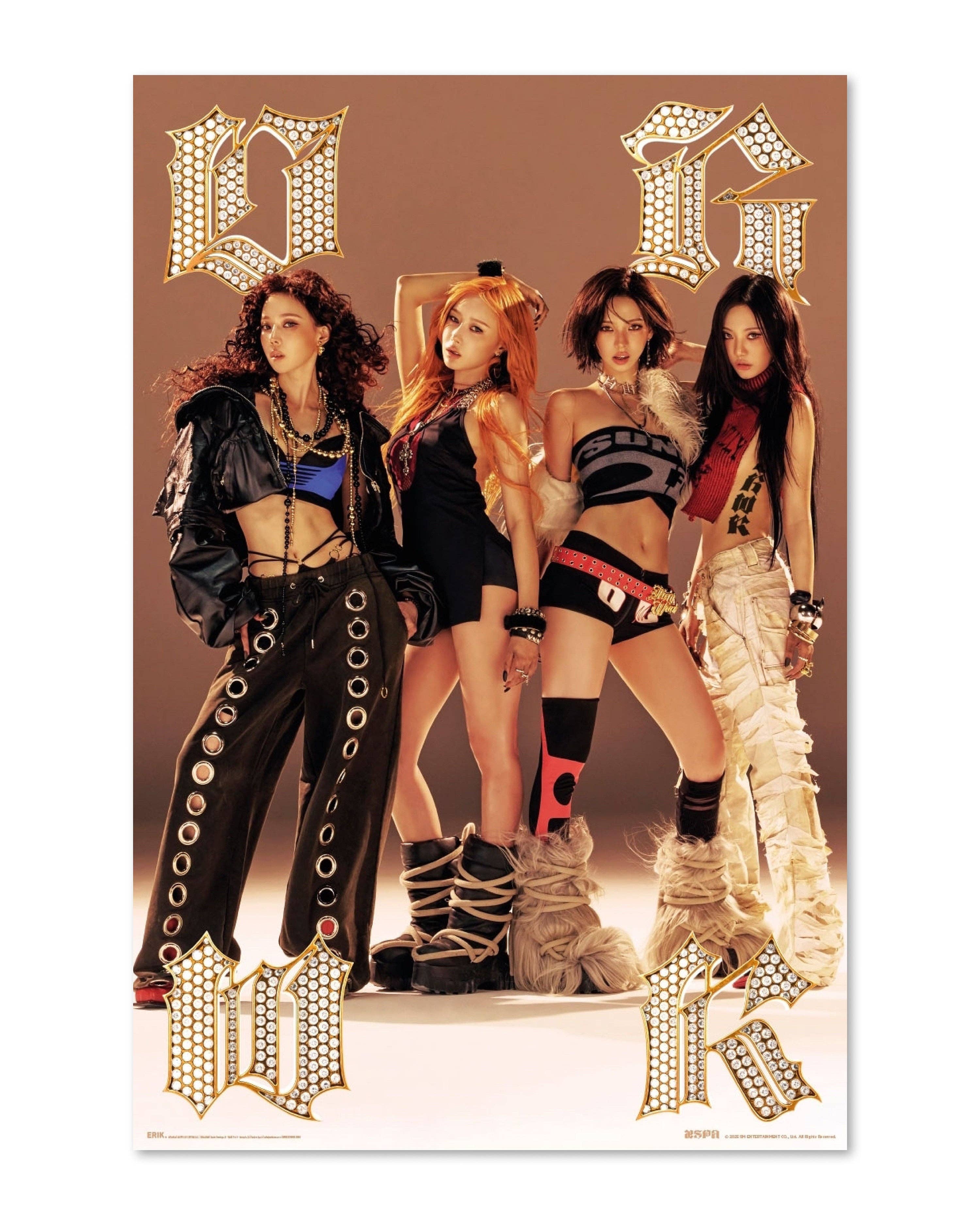 Aespa plakat – Dirty Work K-Pop