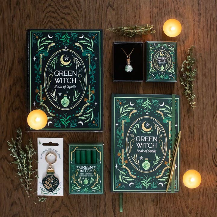 Green Witch bogformet opbevaringsboks