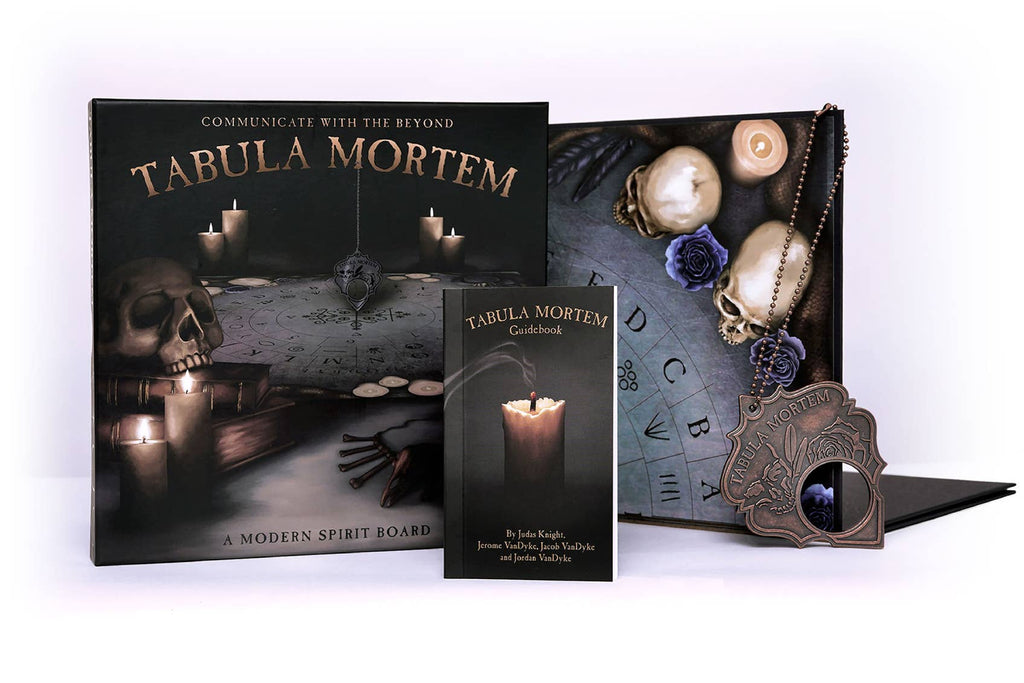 Tabula Mortem – Spiritbræt med Planchette og Guidebog