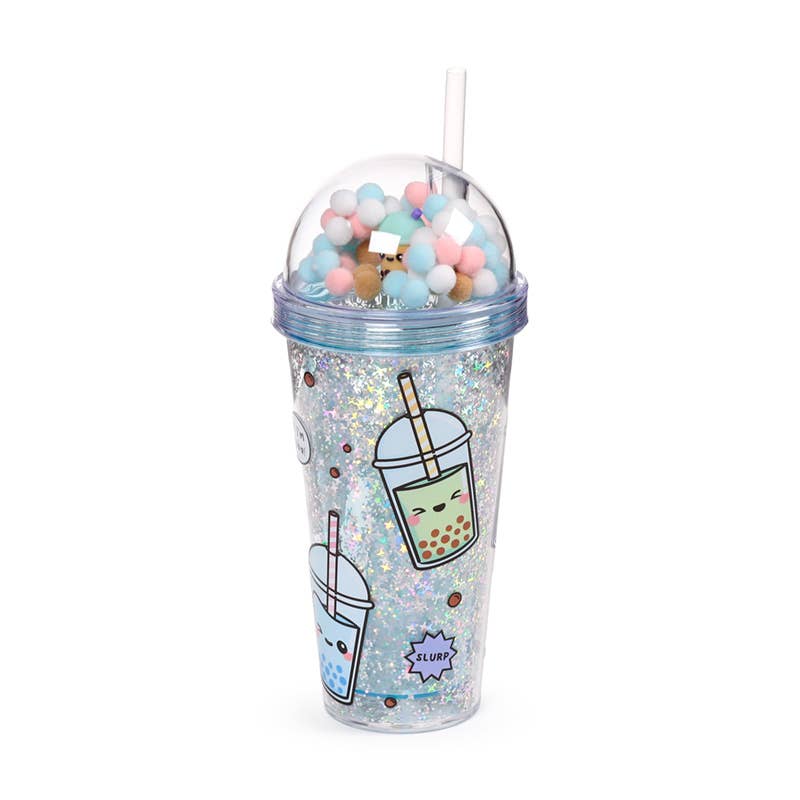 Foodiemals Bubble Tea Kop med Sugerør & Charms – Puckator