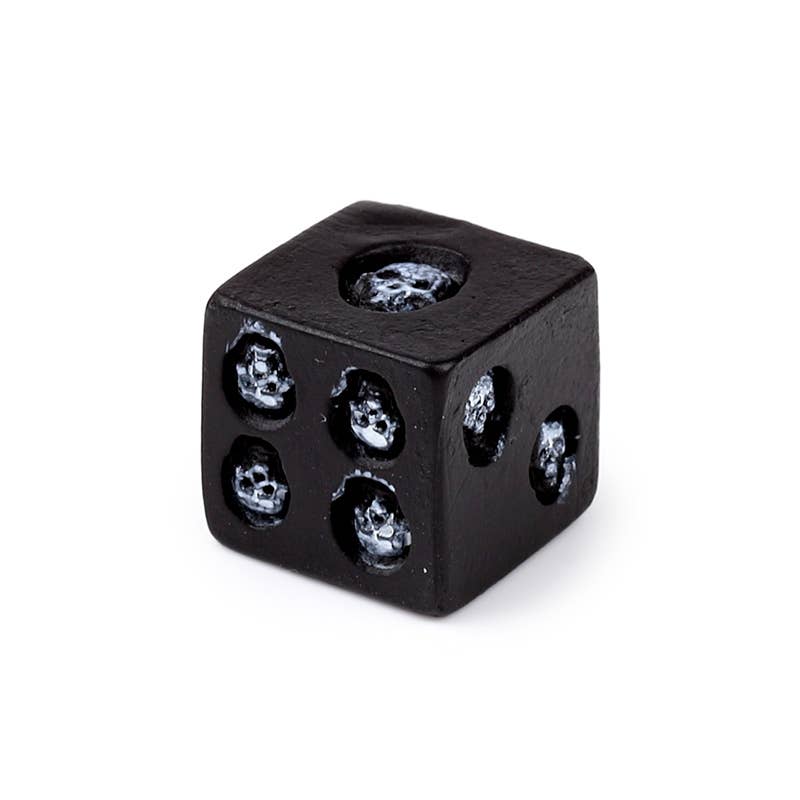 Sorte Kranieterninger i Harpiks – Sæt med 5 – Puckator | Skulls&Bones