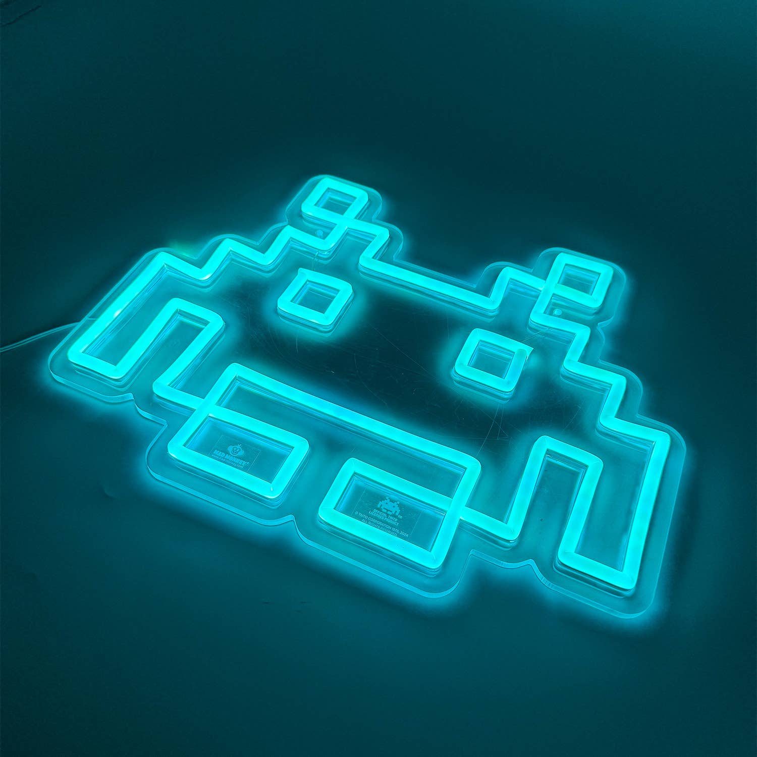 Space Invaders Neon Logo Væglampe