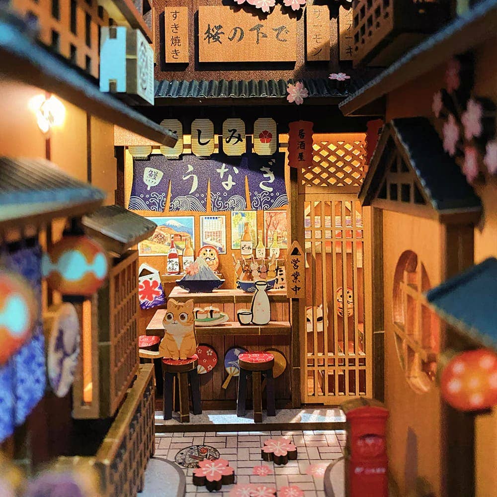 Under Sakura-træet - Book Nook fra CUTEBEE