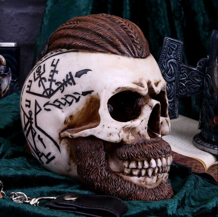 Nemesis Now – Ragnar Vikingkranie med Runekompas 16 cm | Skulls&Bones