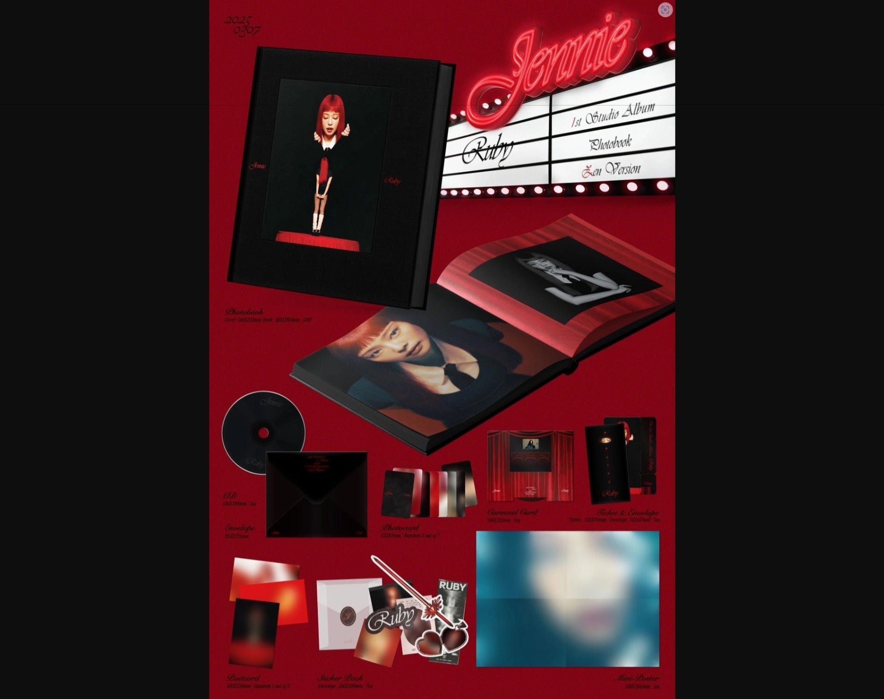 JENNIE - The 1st Studio Album [Ruby] (Photobook Ver.)