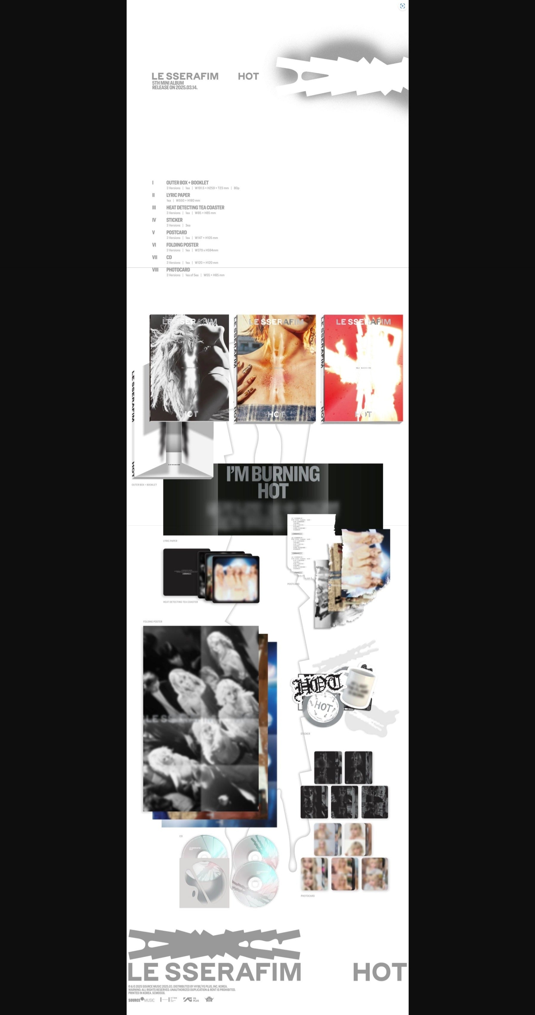LE SSERAFIM - 5th Mini Album [HOT]