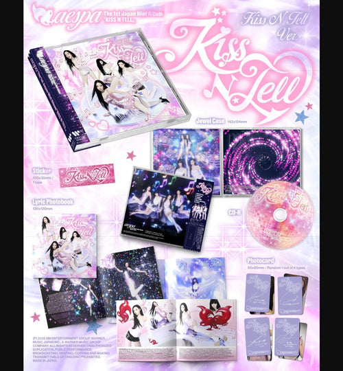 aespa – Japan 1st Mini Album 'Kiss N Tell' (KISS N TELL Ver.)