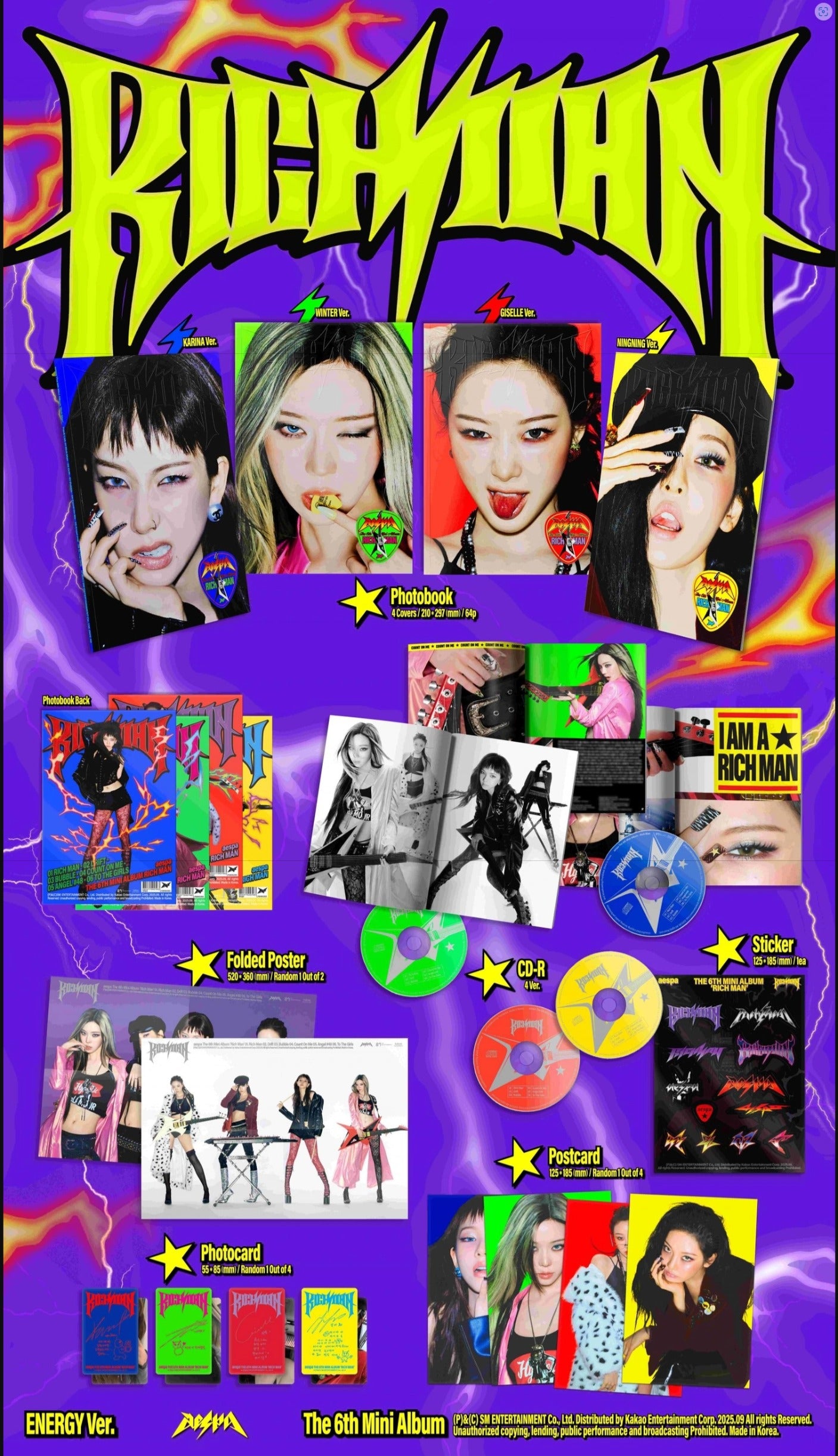 aespa - 6th Mini Album [Rich Man] (ENERGY Ver.)