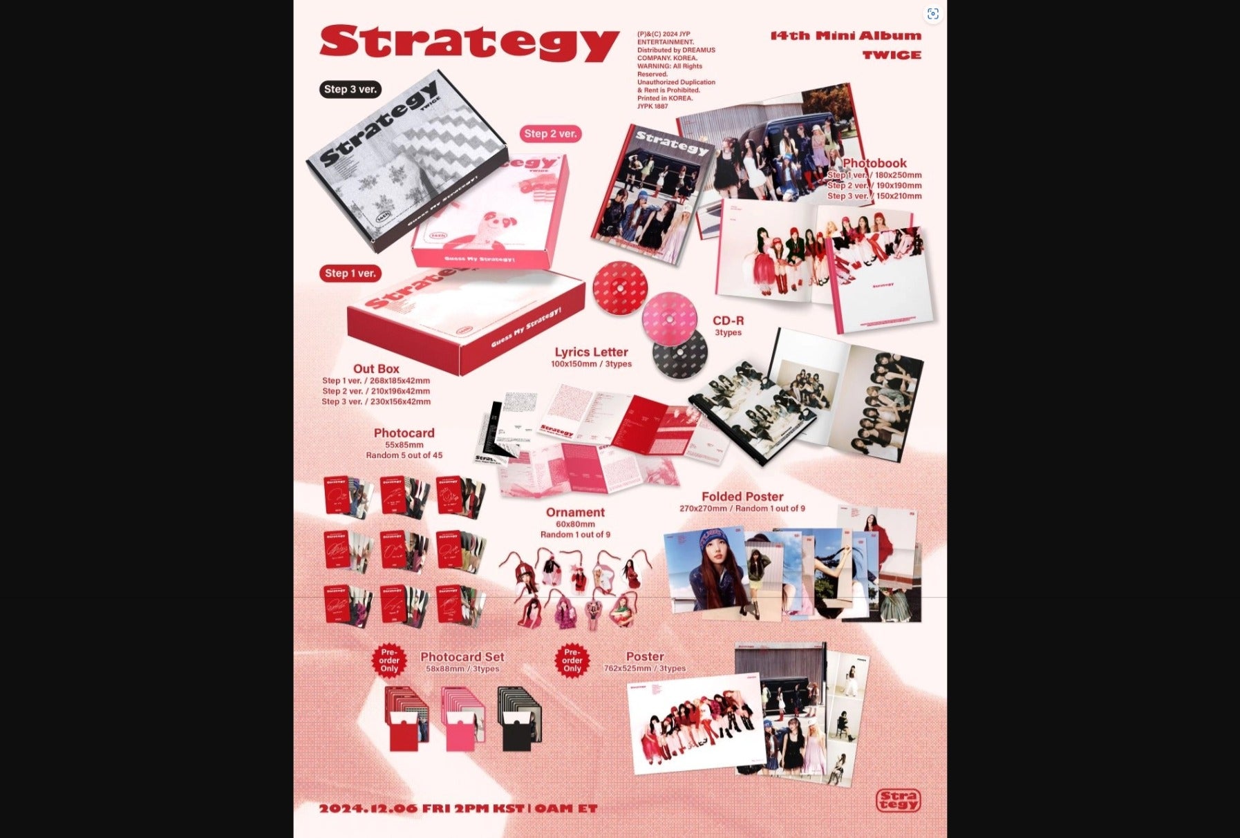 TWICE - 14th Mini Album [STRATEGY] (Step1 ver. / Step2 ver. / Step3 ver)
