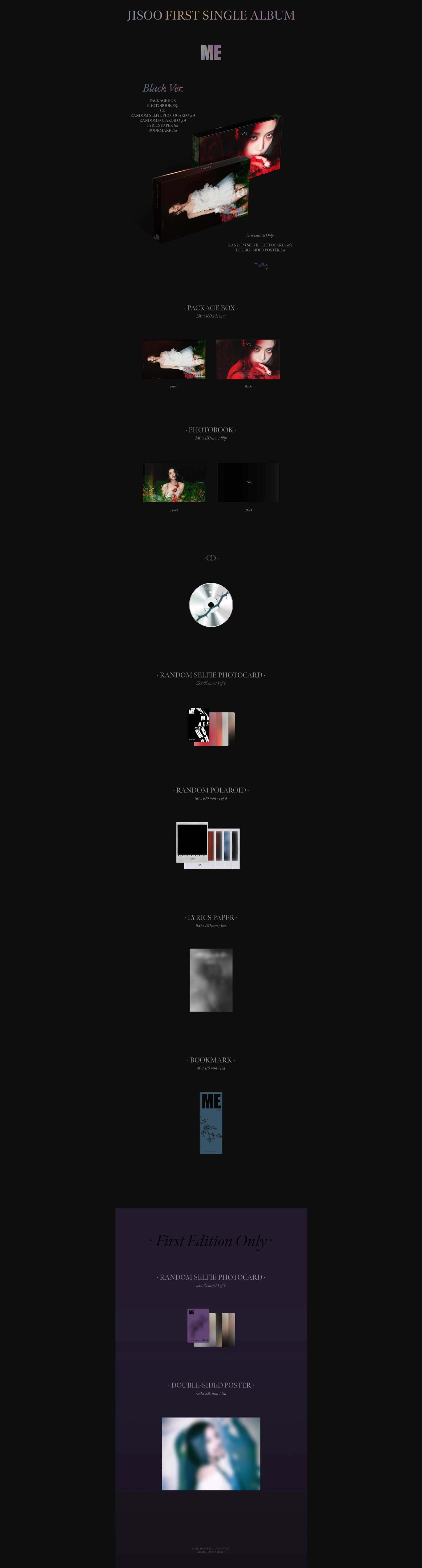 JISOO - 1st Single Album [ME]