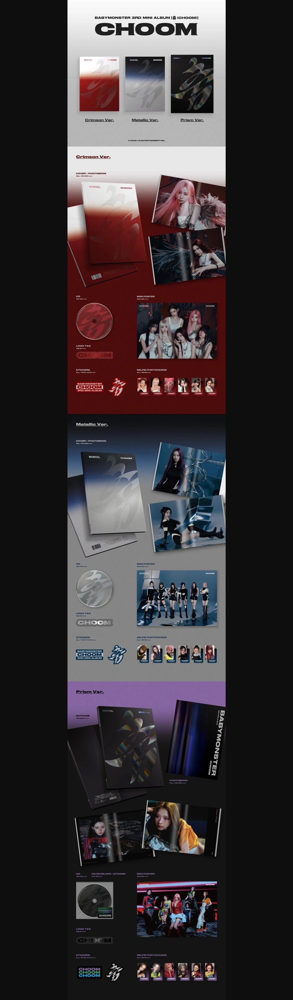 BABYMONSTER - Choom, 3rd Mini Album (Random Ver.)