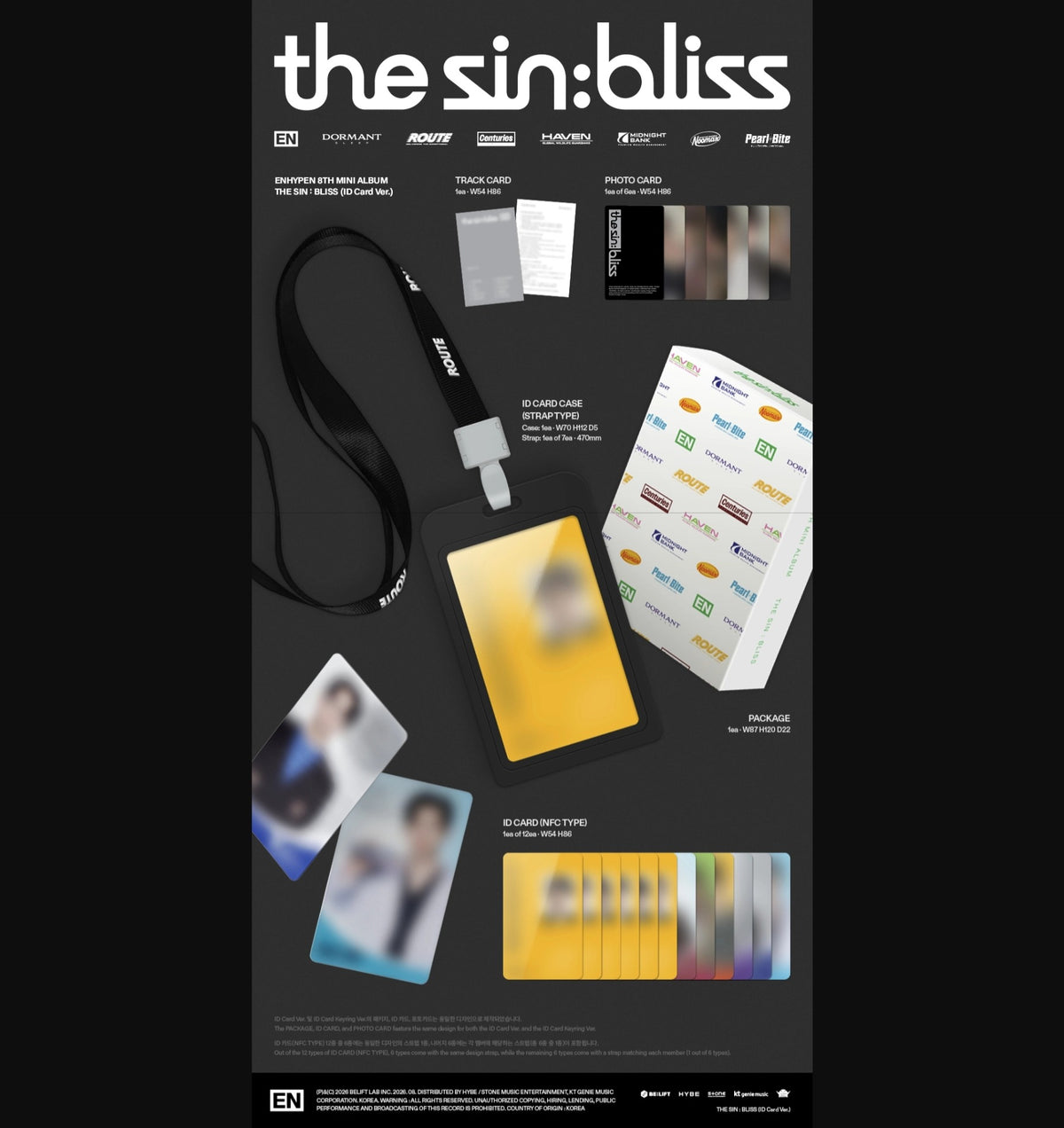 ENHYPEN - The Sin : Bliss, ID Card Ver. (Pre-Order)