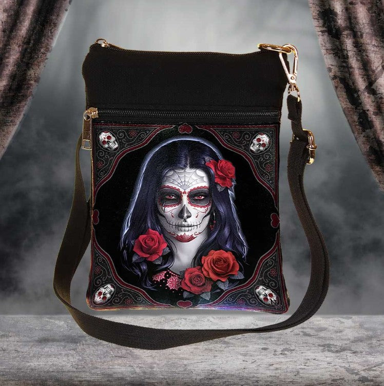 Nemesis Now – Sugar Skull Skuldertaske af James Ryman | Skulls&Bones