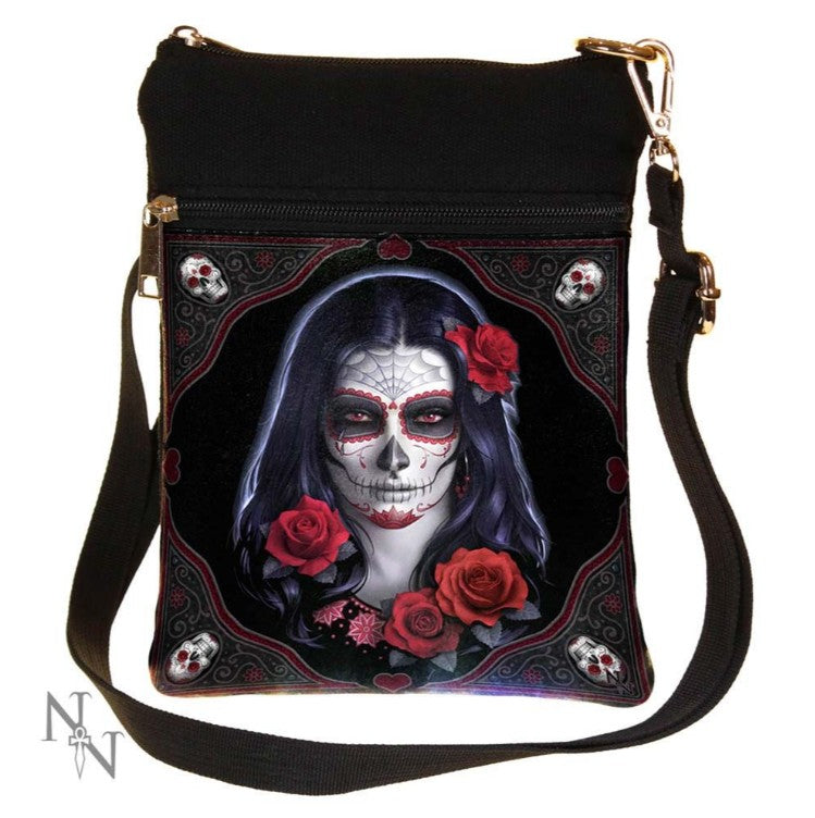Nemesis Now – Sugar Skull Skuldertaske af James Ryman | Skulls&Bones